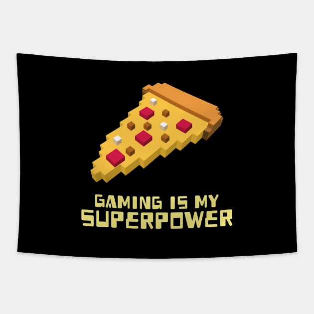 Gaming is my Superpower Gaming Tapestry by PopPrintUSA