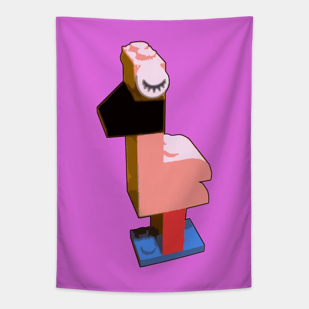 Brick Creations - Pretty Flamingo Tapestry by druscilla13