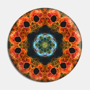 Abstract fiery barnacles Pin