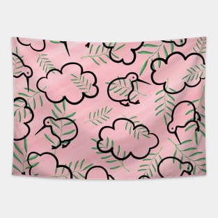 Pink Kiwi Tapestry