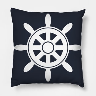 Ship's wheel design Pillow