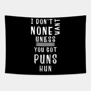 Got Puns - Light Font Tapestry