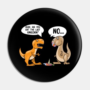 T-Rex Eats The Last Unicorn Dinosaur Pin