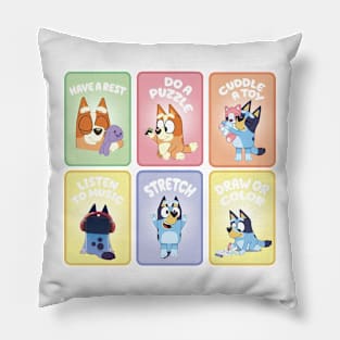 Bluey Collectin Card Pillow