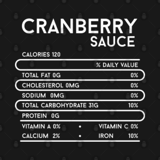 Discover Cranberry Sauce Nutritional Facts - Cranberry Sauce Nutrition - T-Shirt