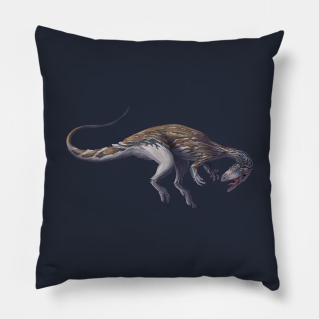 Coelophysis bauri Pillow by CoffeeBlack