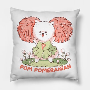 Pom Pomeranian - Cute Cheerleader Dog Gift Pillow