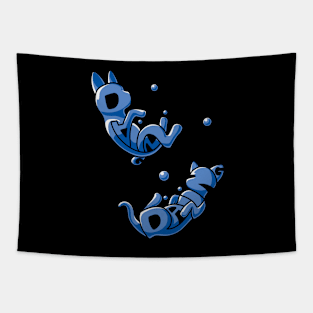 Raining Cats and Dogs Tapestry