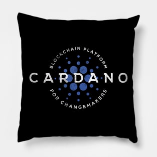 Cardano Vintage Logo Retro Cryptocurrency ADA Token Pillow