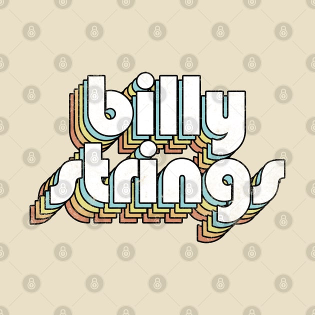 Billy Strings - Retro Rainbow Letters by Dimma Viral