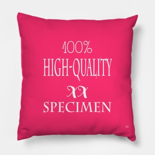 100% high-quality XX specimen - white writing Pillow