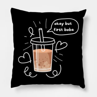 Okay but first boba Pillow