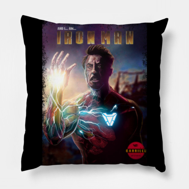 And I Am Ironman Iron Man Pillow Teepublic