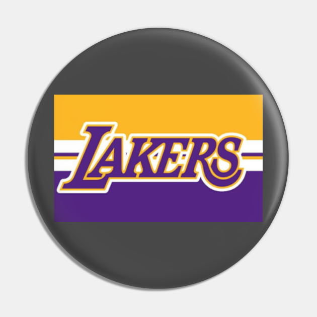 Lakers Logo - Lakers - Pin | TeePublic