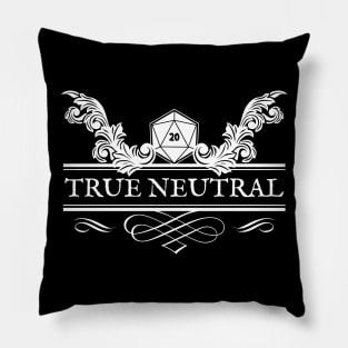 True Neutral RPG Alignment for Gamers Pillow