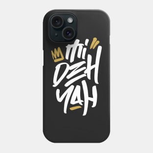 Mi Deh Yah Rasta Saying Graffiti Tag Style Reggae Phone Case