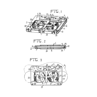 Cassette Patent Design T-Shirt T-Shirt