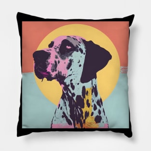 Great Dane in 70's Pillow