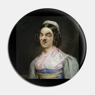 Mr Bean Classic oil painting Pin