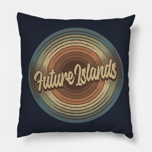 Future Islands Vintage Vinyl Pillow