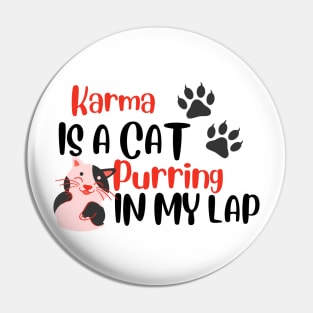 Karma is a cat purring in my lap - Midnights Taylor Swift lyric Pin