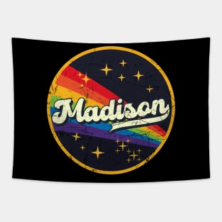 Madison // Rainbow In Space Vintage Grunge-Style Tapestry