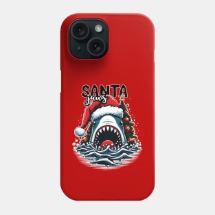 Santa Jaws - Christmas Tree Design Phone Case