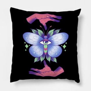 Neon buterfly Pillow