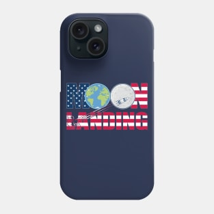 Moon landing.50 years of history.From Earth to the Moon Phone Case