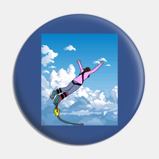 Bungee Jumping Jump To Freedom Pin