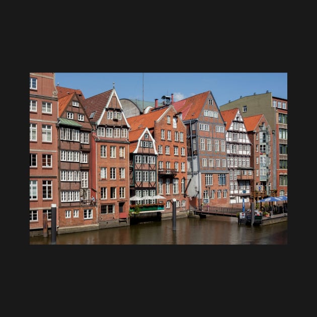 Nikolaifleet, half-timbered houses, Hamburg by Kruegerfoto