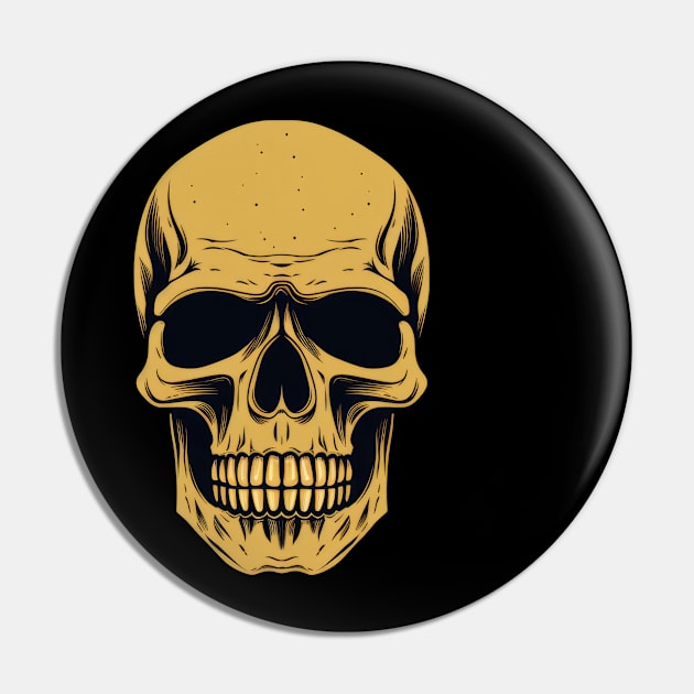 Human Skull Pin by Merchgard