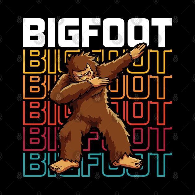 Bigfoot Dabbing Vintage by RadStar