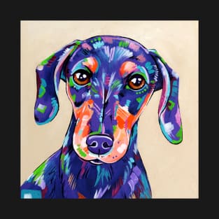 Daschund painting "Peanut" T-Shirt