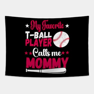 Baseball My Favorite T-Ball Player Calls Me Mommy Tapestry