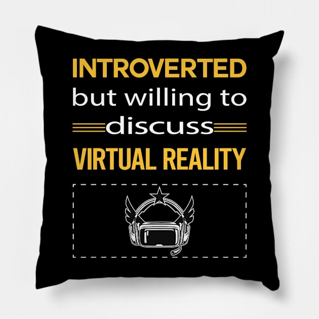 Funny Introverted Virtual Reality VR Pillow by symptomovertake