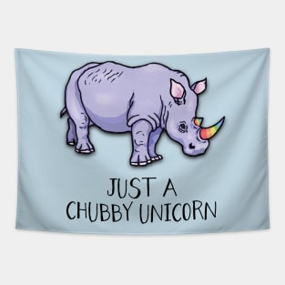 Chubby Unicorn (Rhino) Tapestry