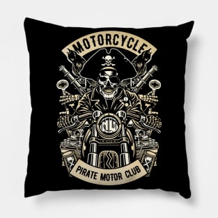 Motorcycle Pirate Club Pillow