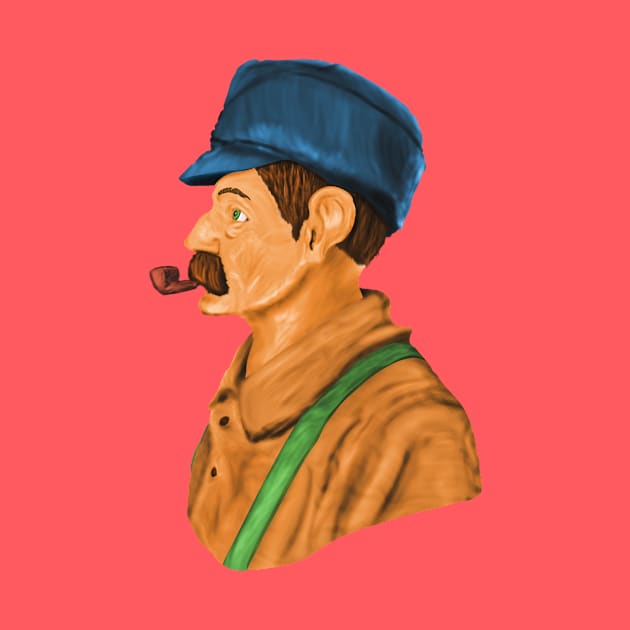 Man with Tobacco Pipe by Brazen Bison 