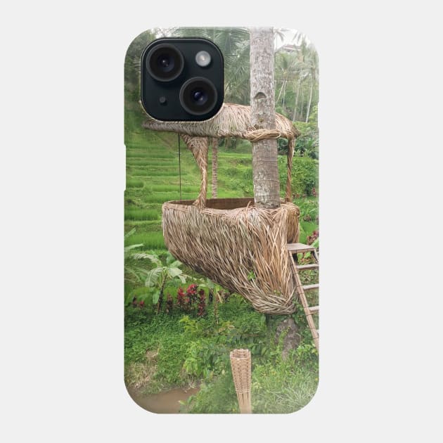 Green nature field, rice terrace Bali Indonesia Phone Case by MarJul