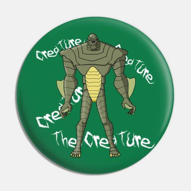 The Creature from the Black Lagoon Pin by AndrewKennethArt