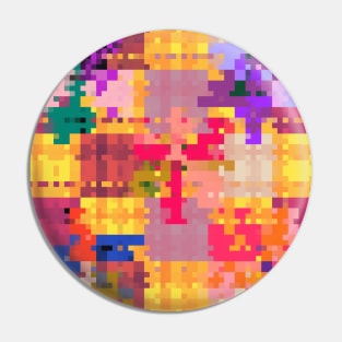 Colorful Abstract Mosaic Patchwork Quilt Design. Pin