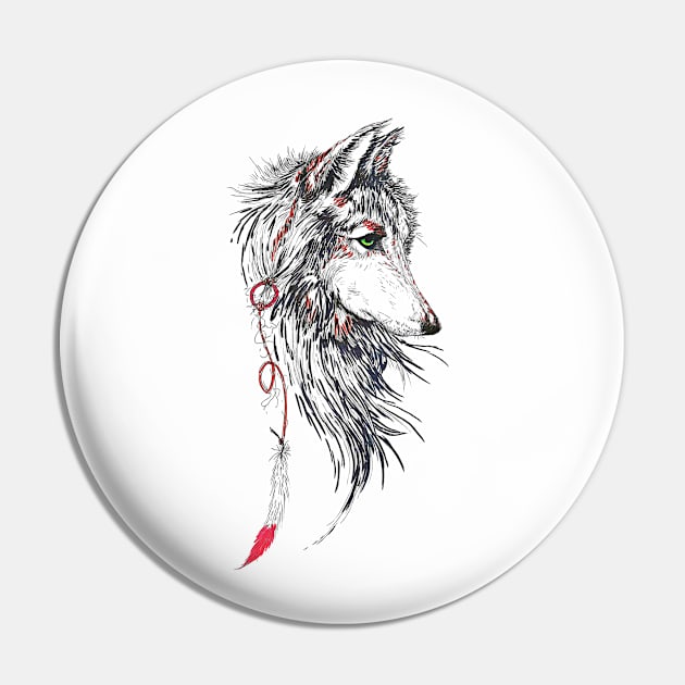 The Wolf Pin by doniainart