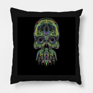 Electroluminated Skull - Channel Swap Pillow