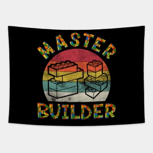 Birthday Master Brick Block Builder Tapestry