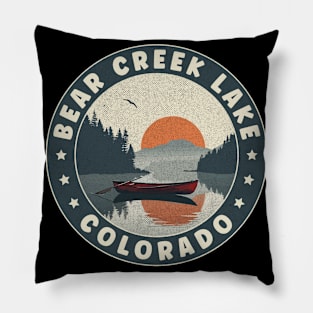 Bear Creek Lake Colorado Sunset Pillow