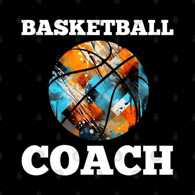 Basketball Coach - Retro Distressed Grunge by MaystarUniverse