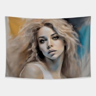 portrait of Shakira Tapestry