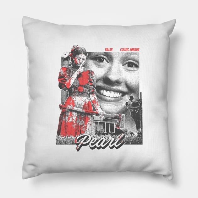 Classic Retro Noise Pearl Pillow by OrcaDeep