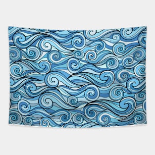 Waves Surfing Tapestry